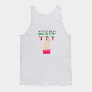 Winter naps with my kitty Tank Top